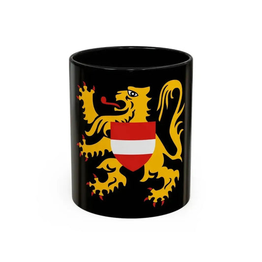 Flag of Flemish Brabant Belgium - Accent Coffee Mug 11oz Black - Go Mug Yourself