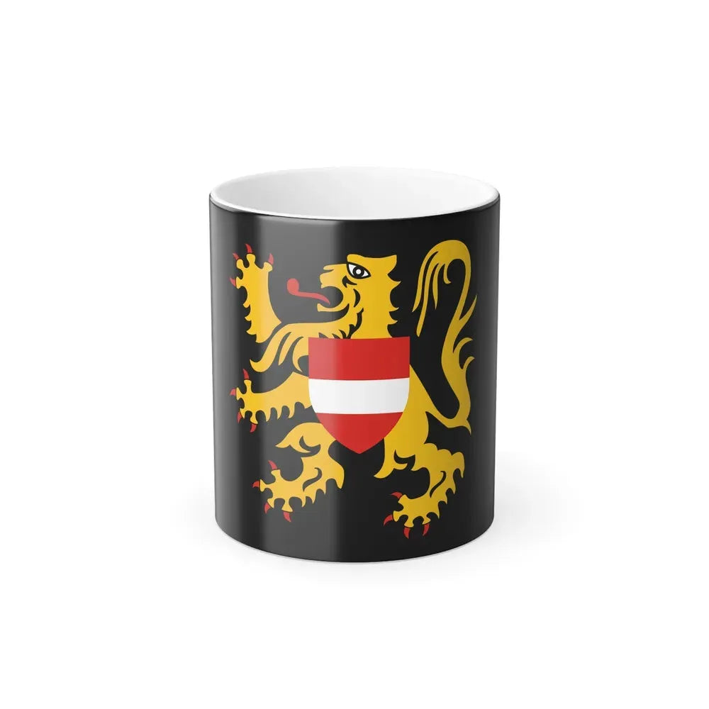Flag of Flemish Brabant Belgium - Color Changing Coffee Mug 11oz - Go Mug Yourself