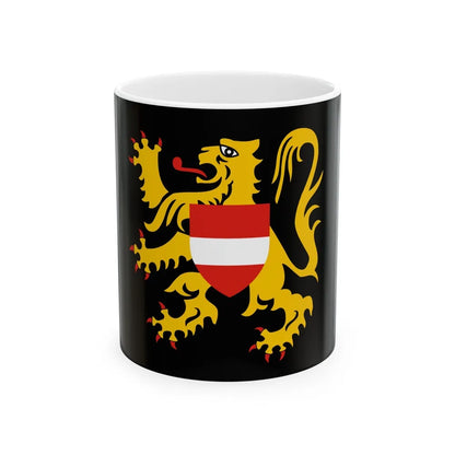 Flag of Flemish Brabant Belgium - White Coffee Mug-11oz-Go Mug Yourself