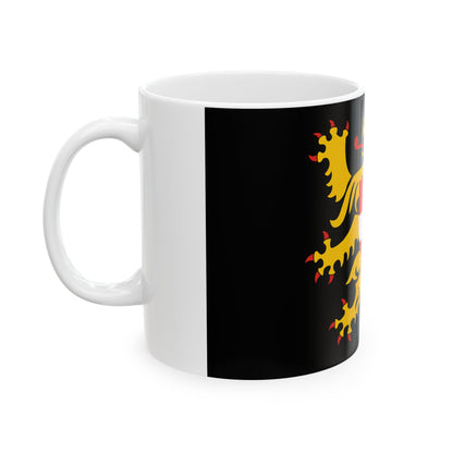 Flag of Flemish Brabant (Belgium) White Coffee Mug-Go Mug Yourself