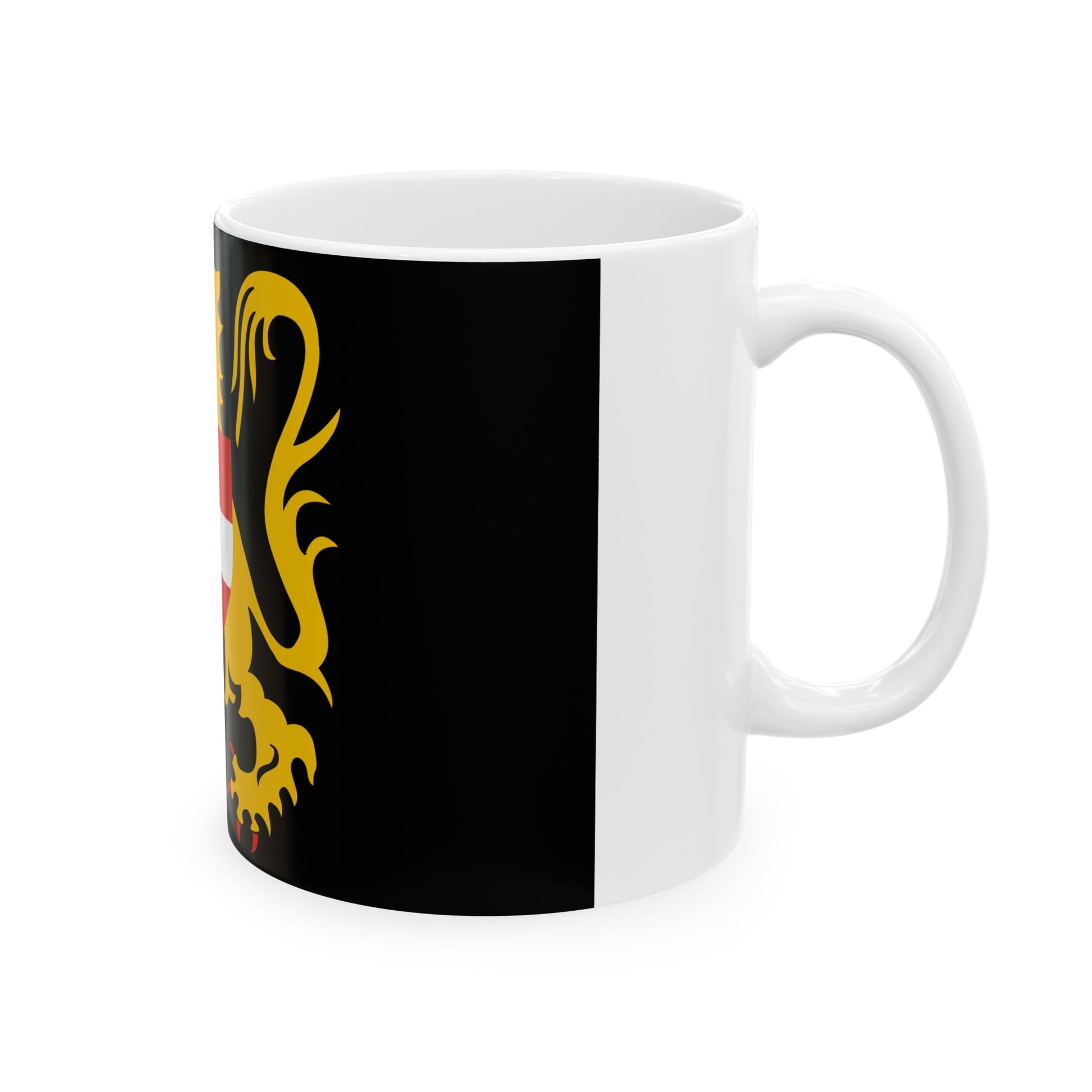Flag of Flemish Brabant (Belgium) White Coffee Mug-Go Mug Yourself