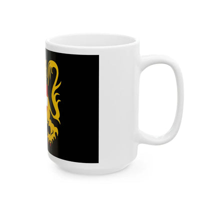 Flag of Flemish Brabant Belgium - White Coffee Mug-Go Mug Yourself