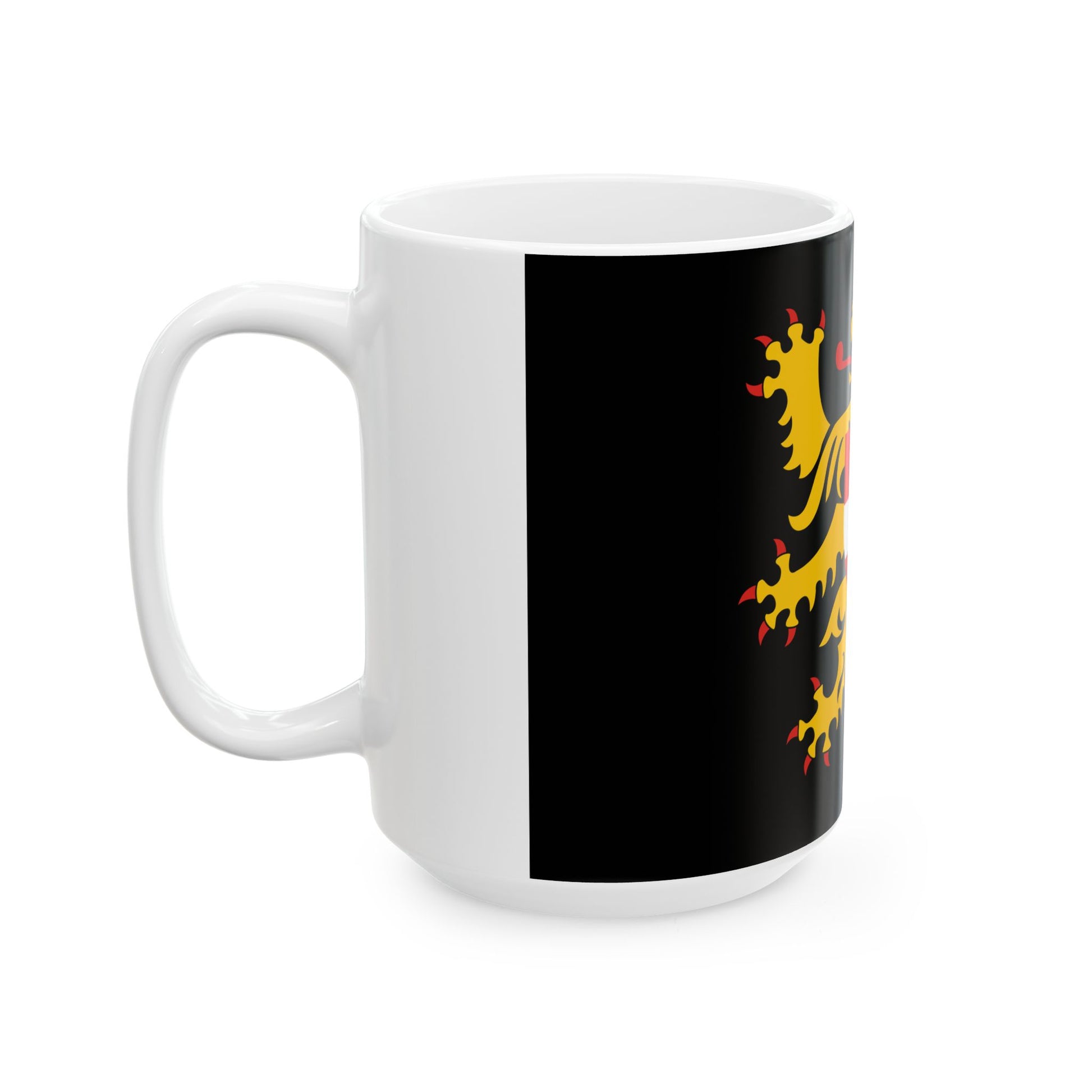 Flag of Flemish Brabant (Belgium) White Coffee Mug-Go Mug Yourself