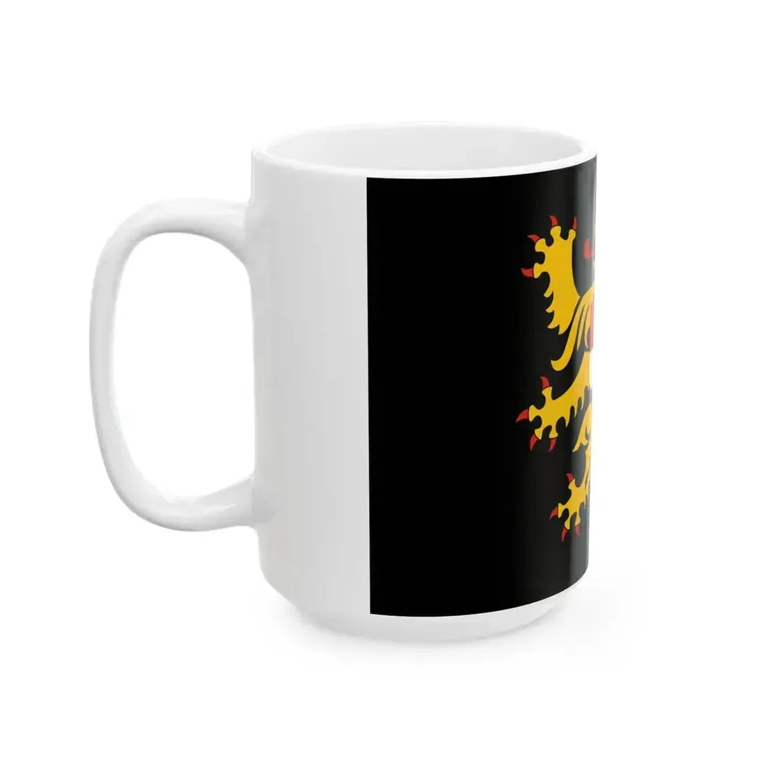 Flag of Flemish Brabant (Belgium) White Coffee Mug - Go Mug Yourself