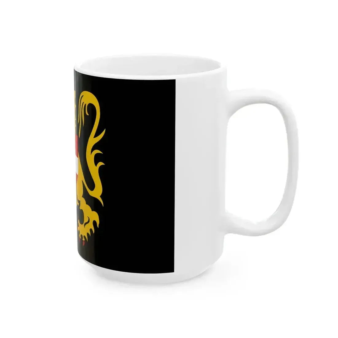 Flag of Flemish Brabant (Belgium) White Coffee Mug - Go Mug Yourself