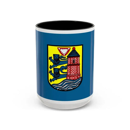 Flag of Flensburg Germany - Accent Coffee Mug 15oz Black - Go Mug Yourself