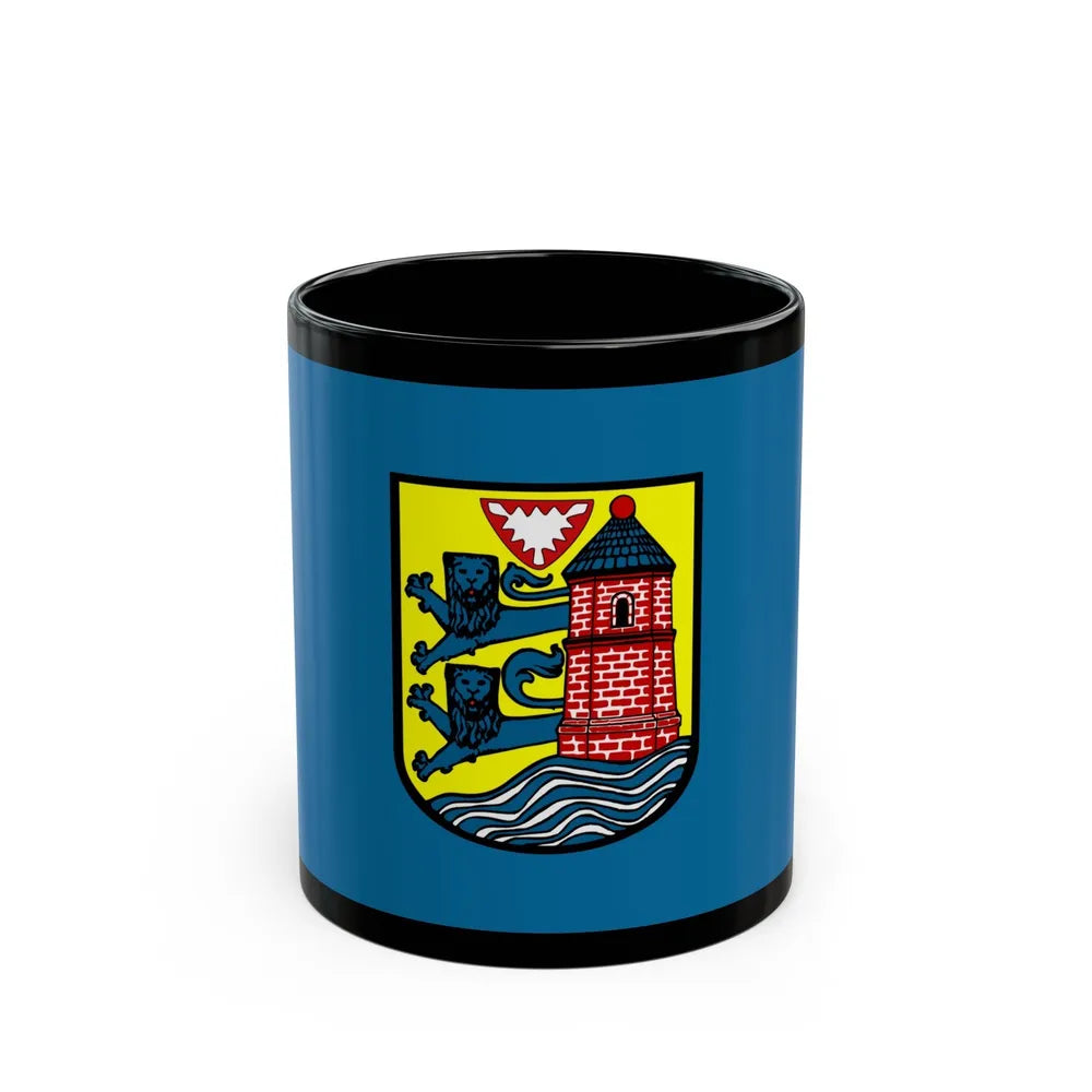 Flag of Flensburg Germany - Black Coffee Mug-11oz-Go Mug Yourself