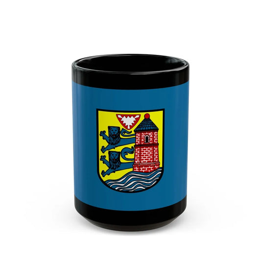 Flag of Flensburg Germany - Black Coffee Mug-15oz-Go Mug Yourself