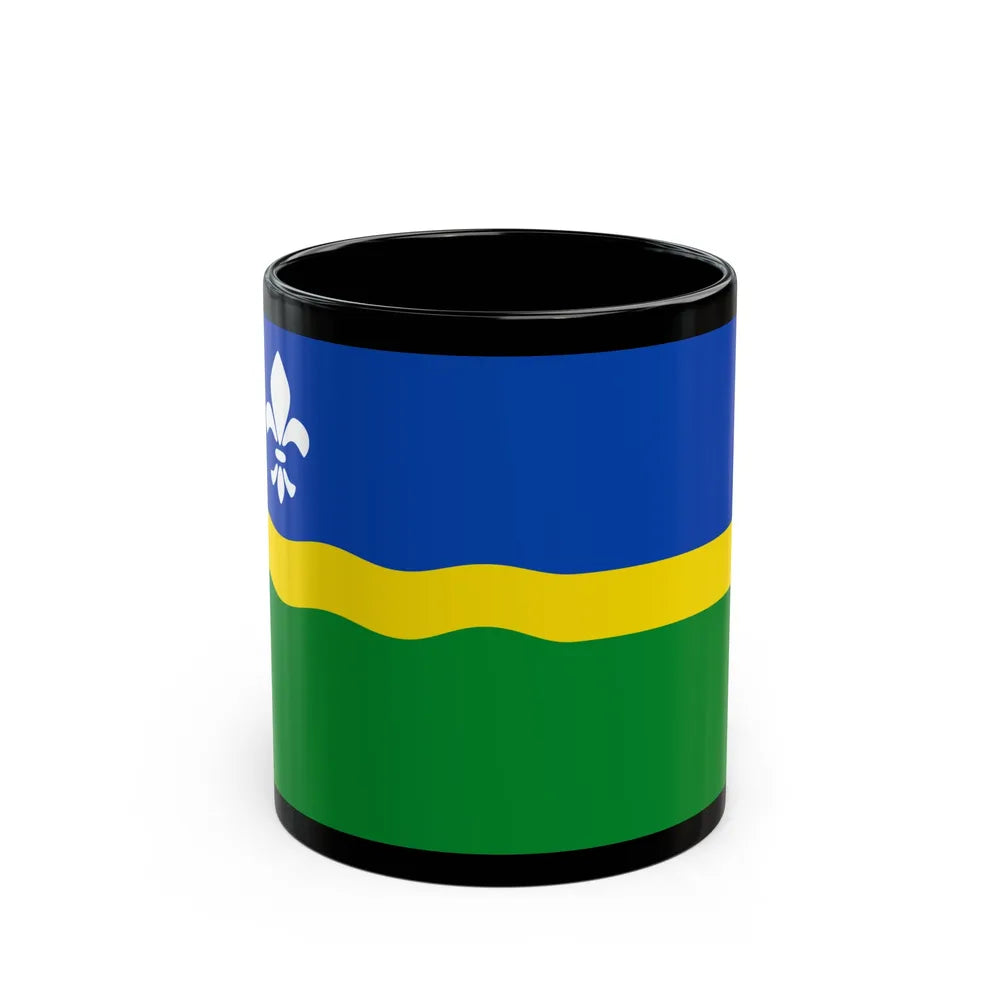 Flag of Flevoland Netherlands - Black Coffee Mug-11oz-Go Mug Yourself