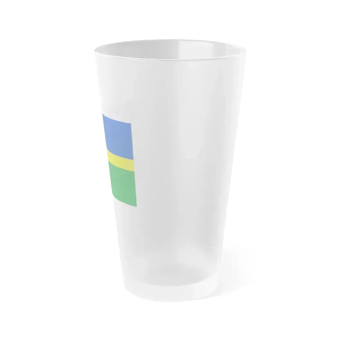 Flag of Flevoland Netherlands - Frosted Pint Glass 16oz - Go Mug Yourself