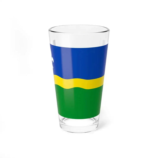 Flag of Flevoland Netherlands - Pint Glass 16oz 16oz - Go Mug Yourself