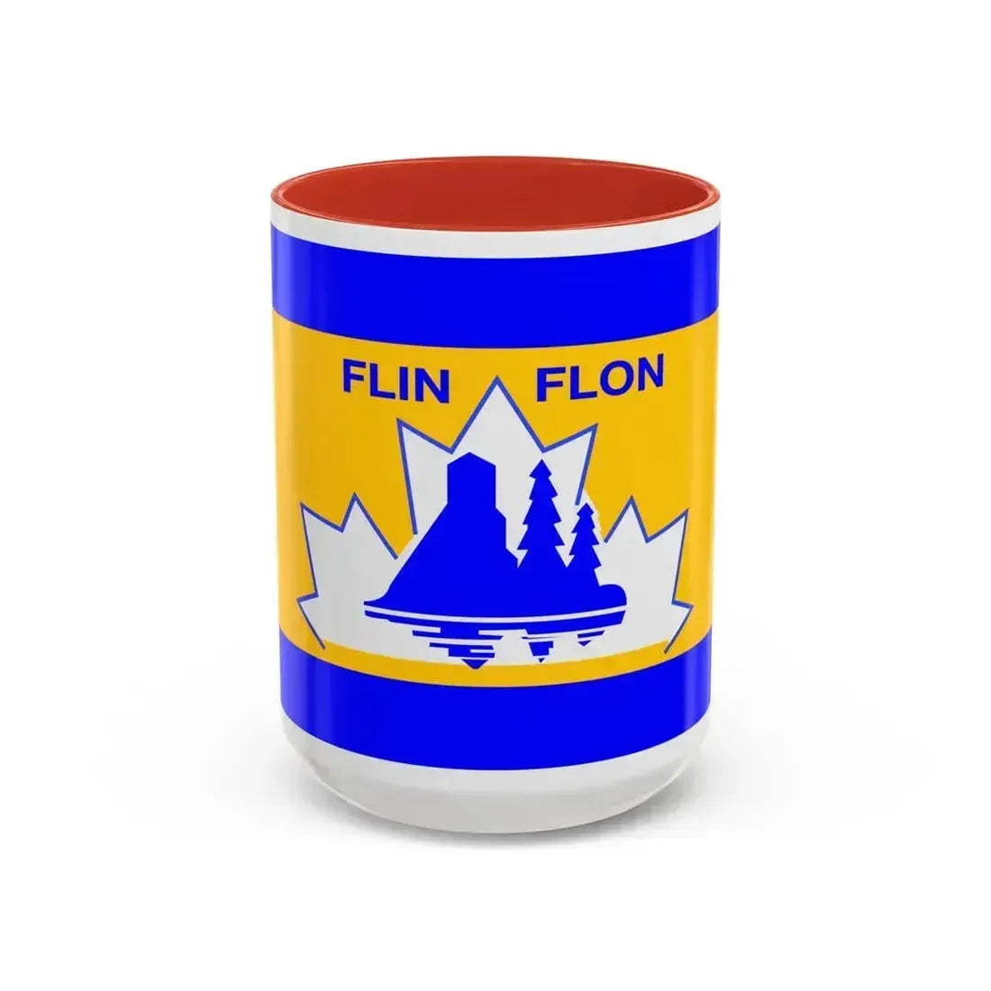 Flag of Flin Flon Canada - Accent Coffee Mug 15oz Red - Go Mug Yourself