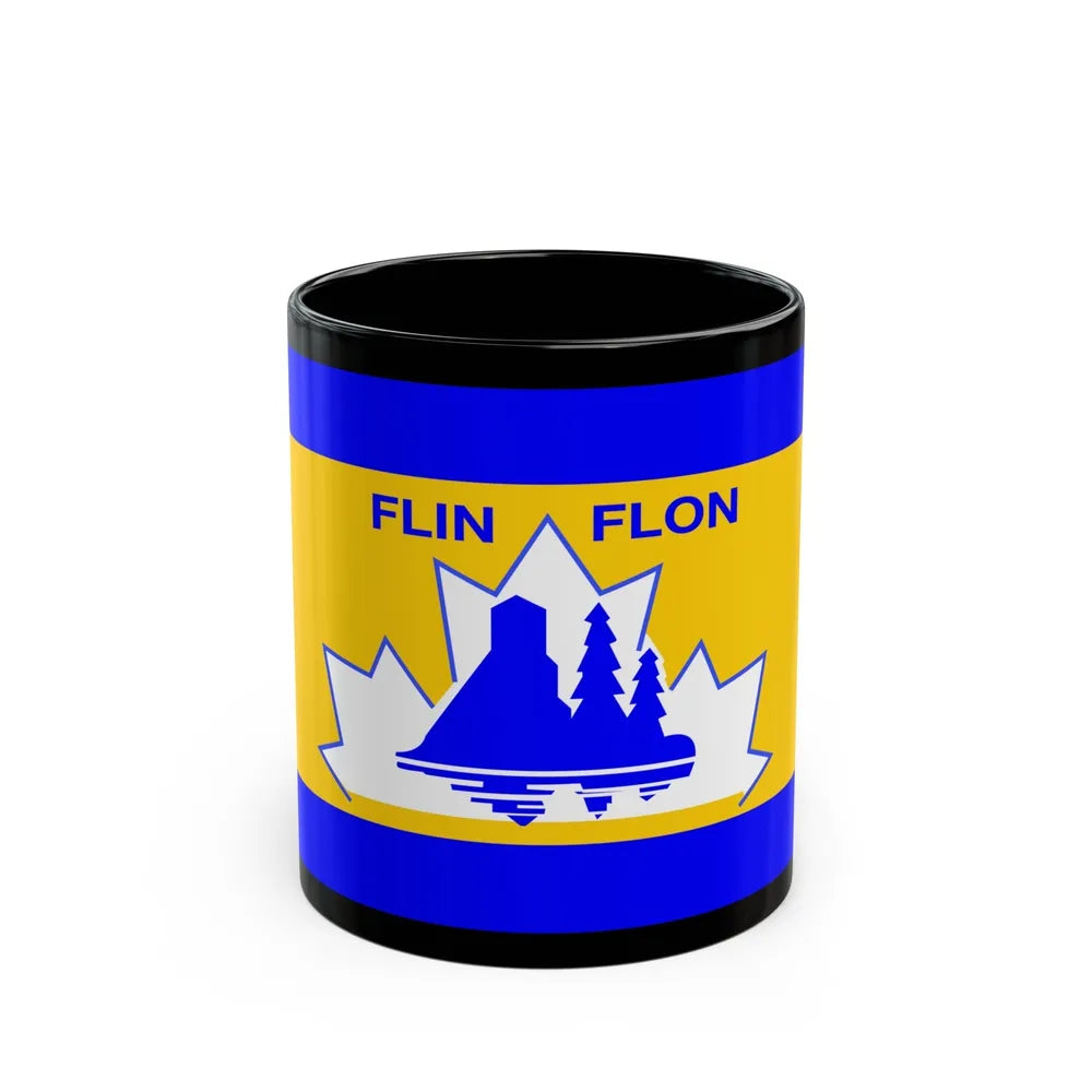 Flag of Flin Flon Canada - Black Coffee Mug-11oz-Go Mug Yourself