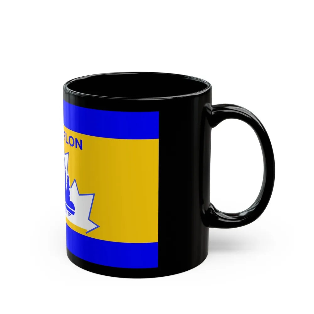 Flag of Flin Flon Canada - Black Coffee Mug-Go Mug Yourself