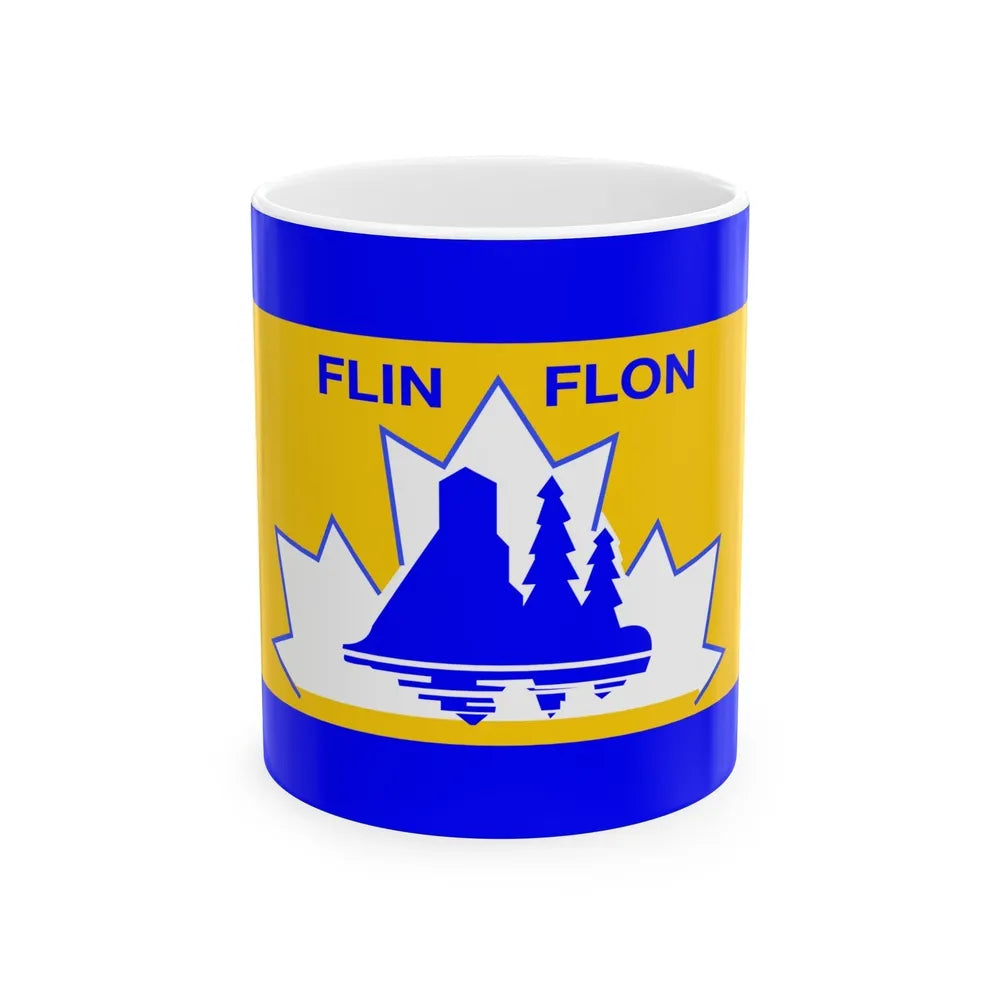 Flag of Flin Flon Canada - White Coffee Mug-11oz-Go Mug Yourself