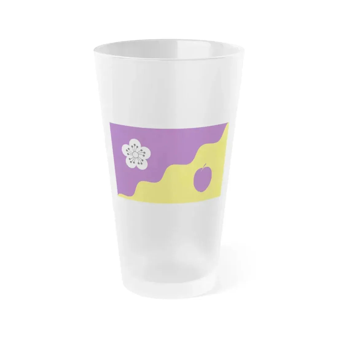 Flag of Flore UK - Frosted Pint Glass 16oz 16oz Frosted - Go Mug Yourself
