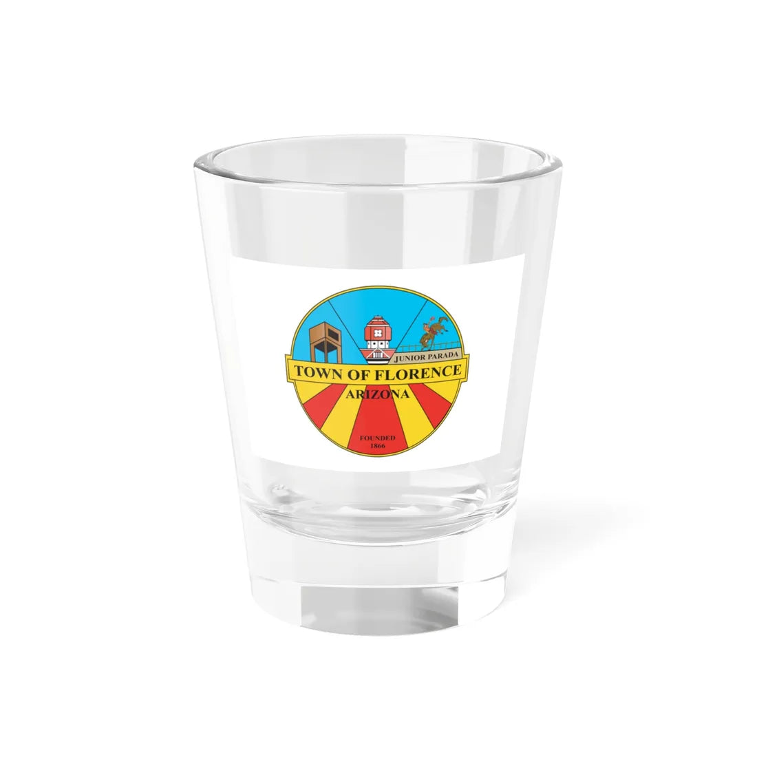 Flag of Florence Arizona (United States) Shot Glass 1.5oz 1.5oz - Go Mug Yourself