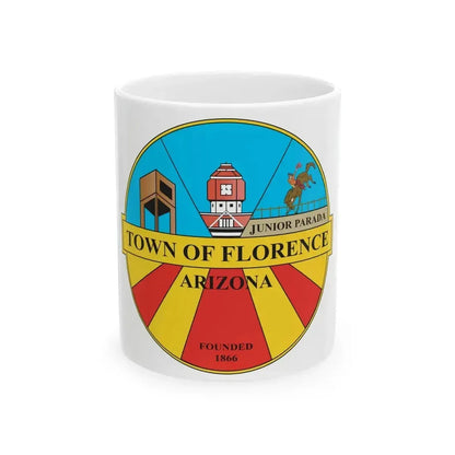 Flag of Florence Arizona (United States) White Coffee Mug 11oz - Go Mug Yourself