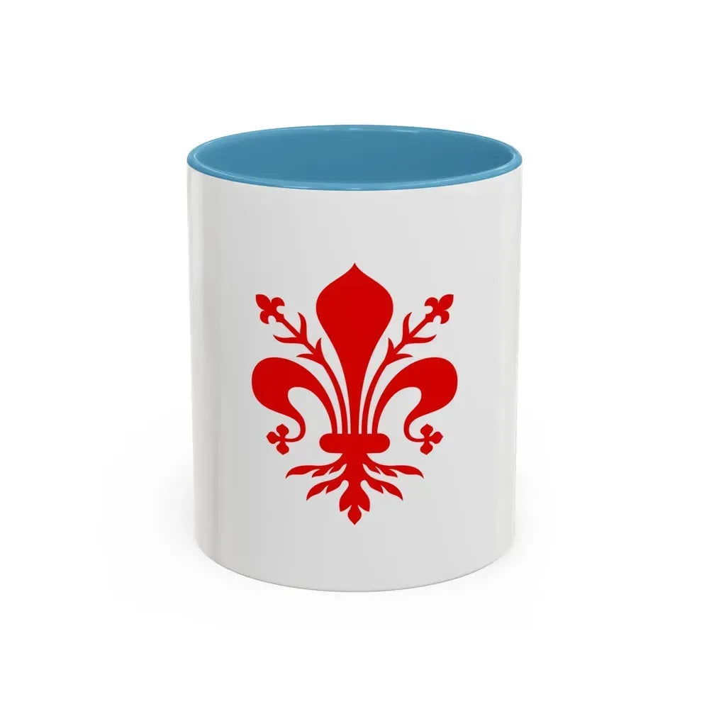 Flag of Florence Italy - Accent Coffee Mug 11oz Light Blue - Go Mug Yourself