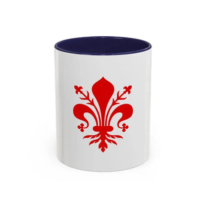 Flag of Florence Italy - Accent Coffee Mug 11oz Navy - Go Mug Yourself