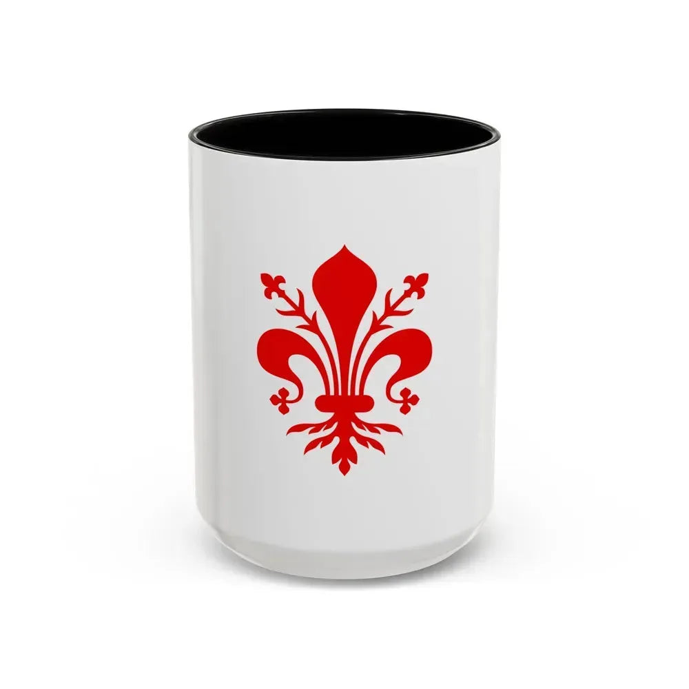 Flag of Florence Italy - Accent Coffee Mug 15oz Black - Go Mug Yourself
