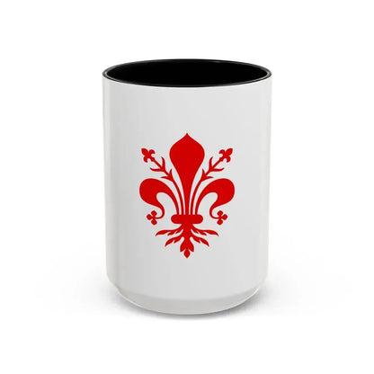 Flag of Florence Italy - Accent Coffee Mug 15oz Black - Go Mug Yourself