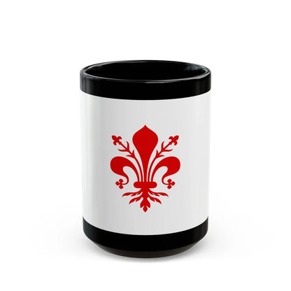 Flag of Florence Italy - Black Coffee Mug-15oz-Go Mug Yourself