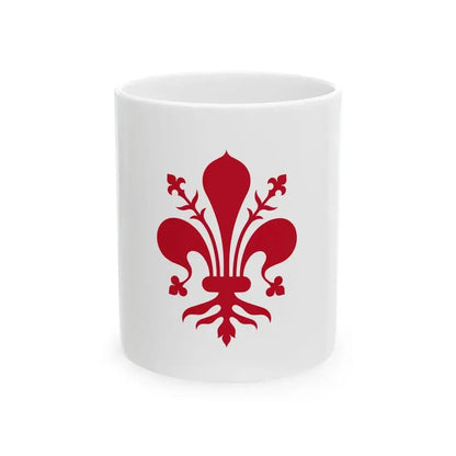 Flag of Florence (Italy) White Coffee Mug 11oz - Go Mug Yourself