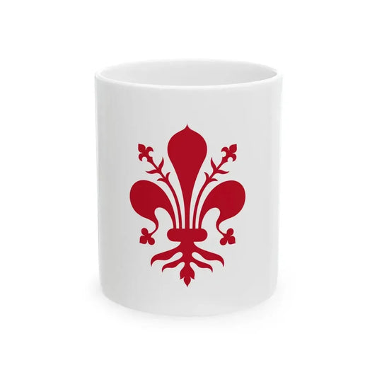Flag of Florence (Italy) White Coffee Mug 11oz - Go Mug Yourself