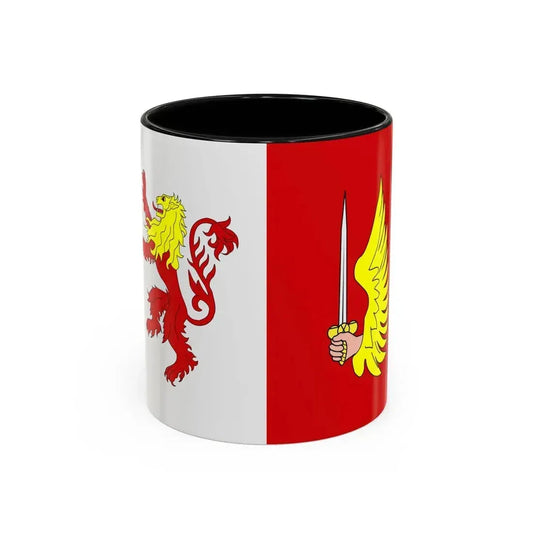 Flag of Floriana 1993 to 2006 Malta - Accent Coffee Mug 11oz Black - Go Mug Yourself