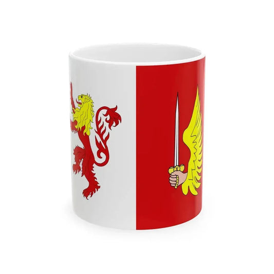 Flag of Floriana 1993 to 2006 Malta - White Coffee Mug 11oz - Go Mug Yourself