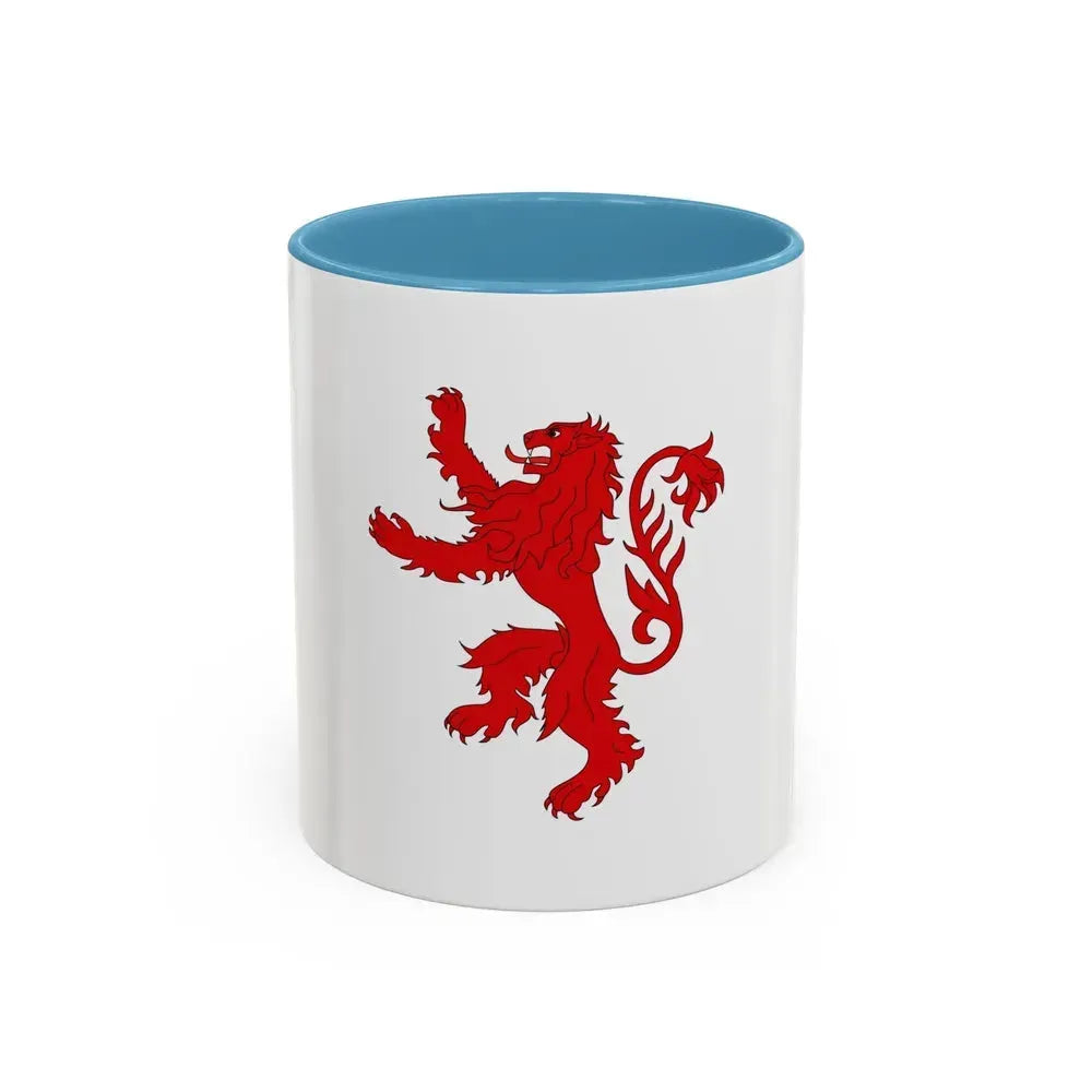 Flag of Floriana Malta - Accent Coffee Mug 11oz Light Blue - Go Mug Yourself