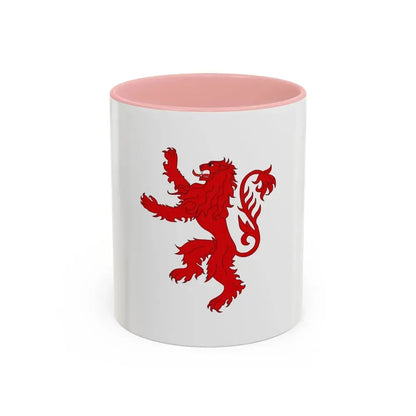 Flag of Floriana Malta - Accent Coffee Mug 11oz Pink - Go Mug Yourself