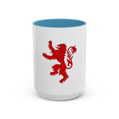 Flag of Floriana Malta - Accent Coffee Mug 15oz Light Blue - Go Mug Yourself