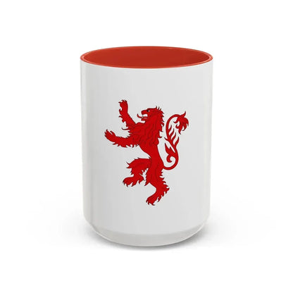 Flag of Floriana Malta - Accent Coffee Mug 15oz Red - Go Mug Yourself