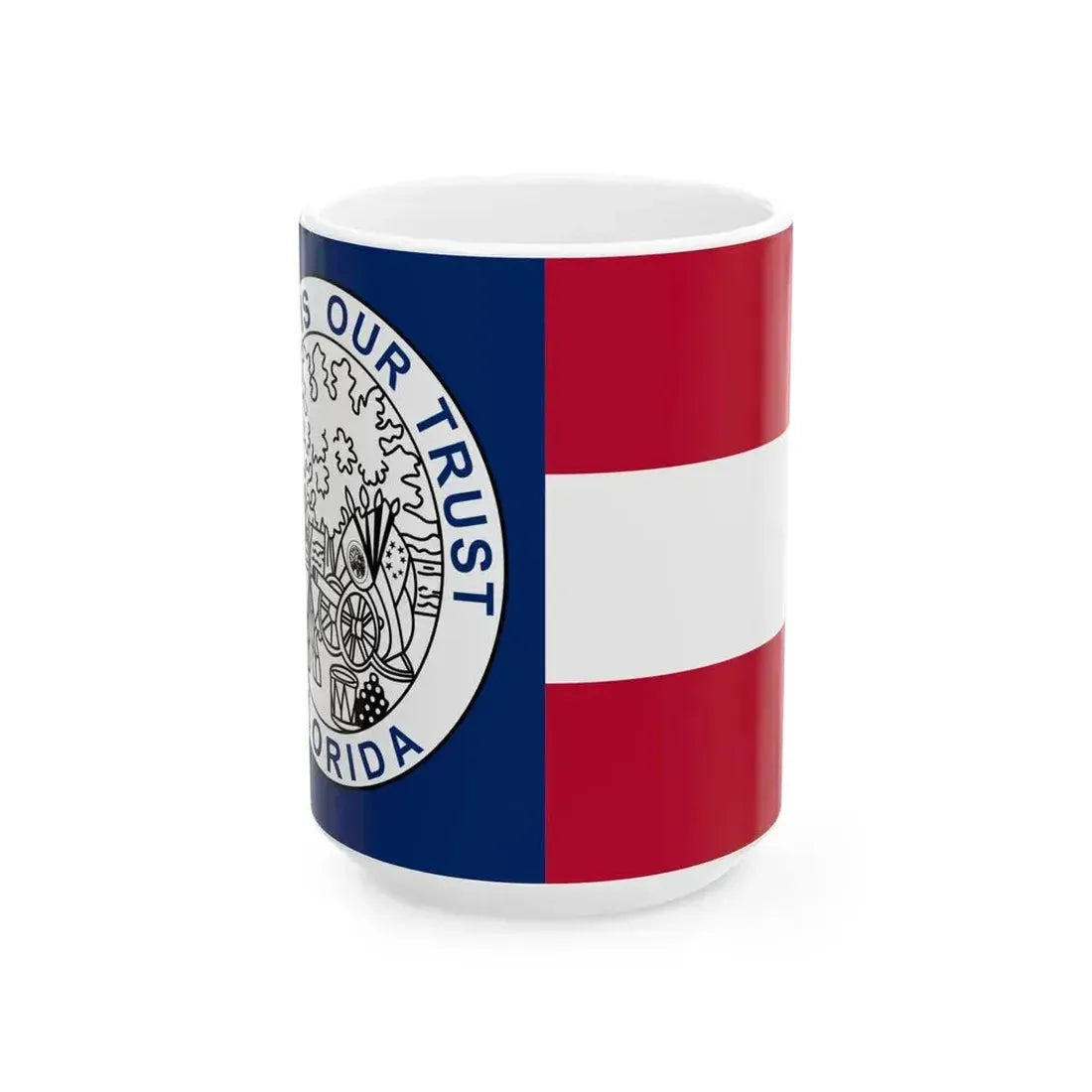 Flag of Florida 1861-1865 (United States) White Coffee Mug 15oz - Go Mug Yourself