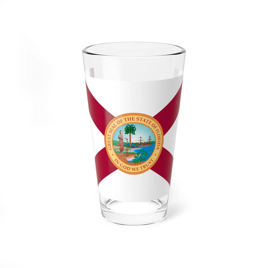 Flag of Florida 1900-1985 (United States) Pint Glass 16oz 16oz - Go Mug Yourself