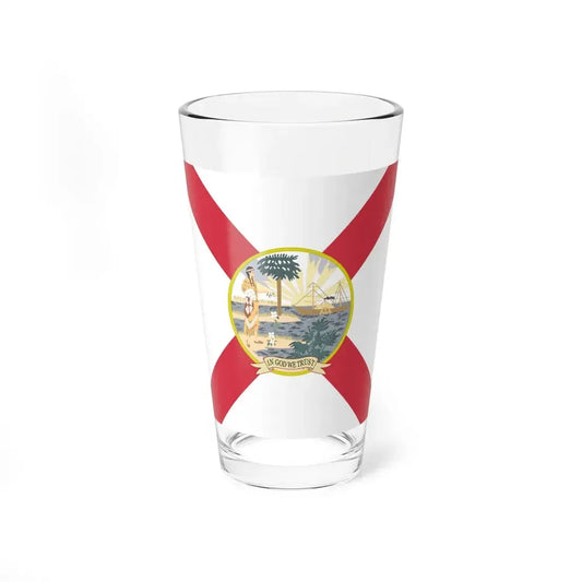 Flag of Florida 1900 (United States) Pint Glass 16oz 16oz - Go Mug Yourself