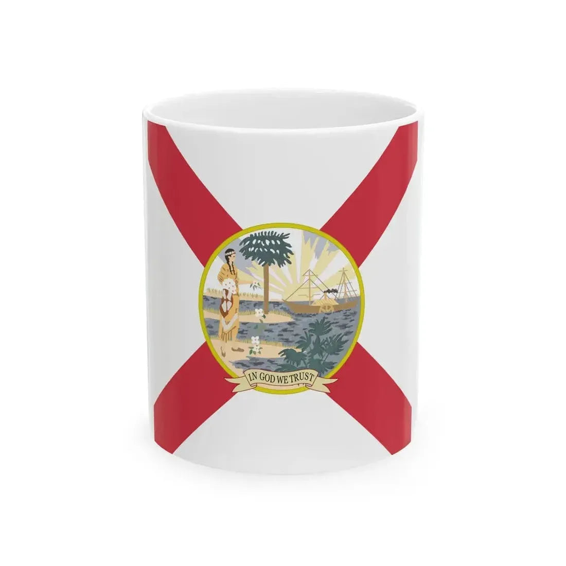 Flag of Florida 1900 (United States) White Coffee Mug 11oz - Go Mug Yourself