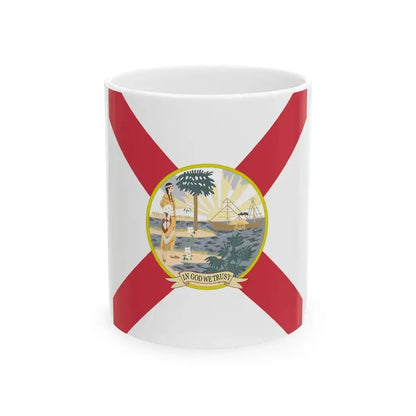 Flag of Florida 1900 (United States) White Coffee Mug 11oz - Go Mug Yourself
