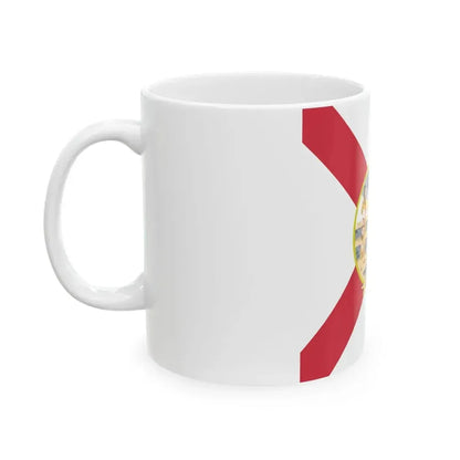 Flag of Florida 1900 (United States) White Coffee Mug - Go Mug Yourself