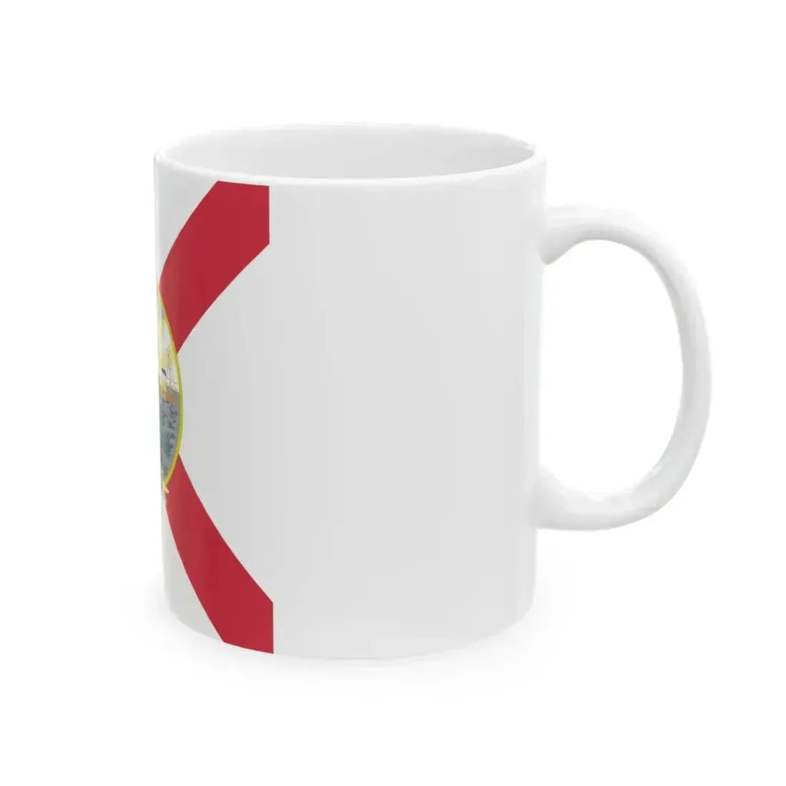 Flag of Florida 1900 (United States) White Coffee Mug - Go Mug Yourself