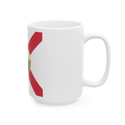 Flag of Florida 1900 (United States) White Coffee Mug - Go Mug Yourself