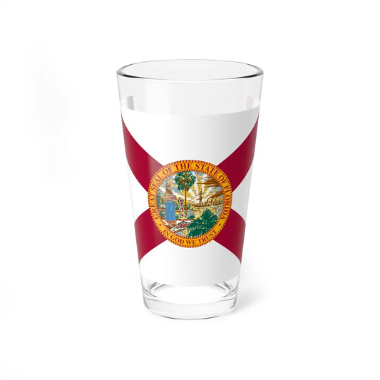 Flag of Florida 3-2 (United States) Pint Glass 16oz 16oz - Go Mug Yourself