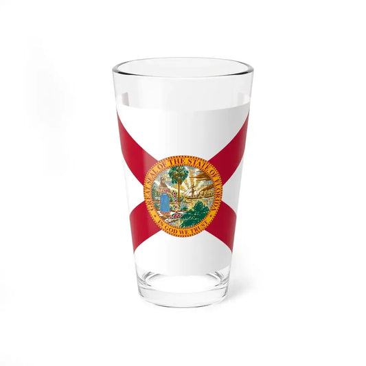 Flag of Florida (United States) Pint Glass 16oz 16oz - Go Mug Yourself