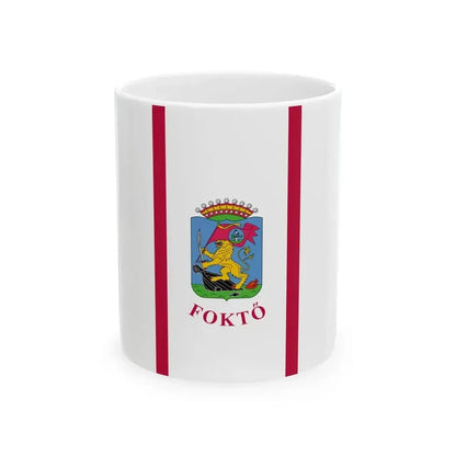Flag of Fokto ceremonial (Hungary) White Coffee Mug 11oz - Go Mug Yourself
