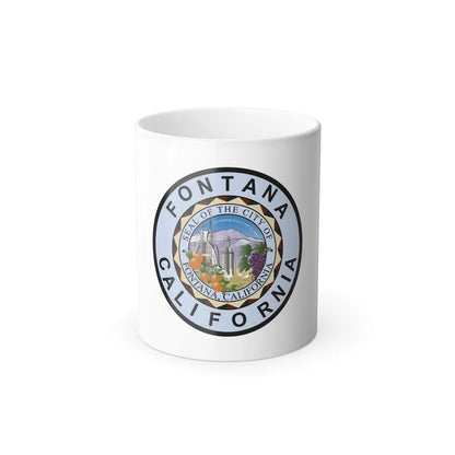 Flag of Fontana, California - Color Changing Coffee Mug-11oz-Go Mug Yourself