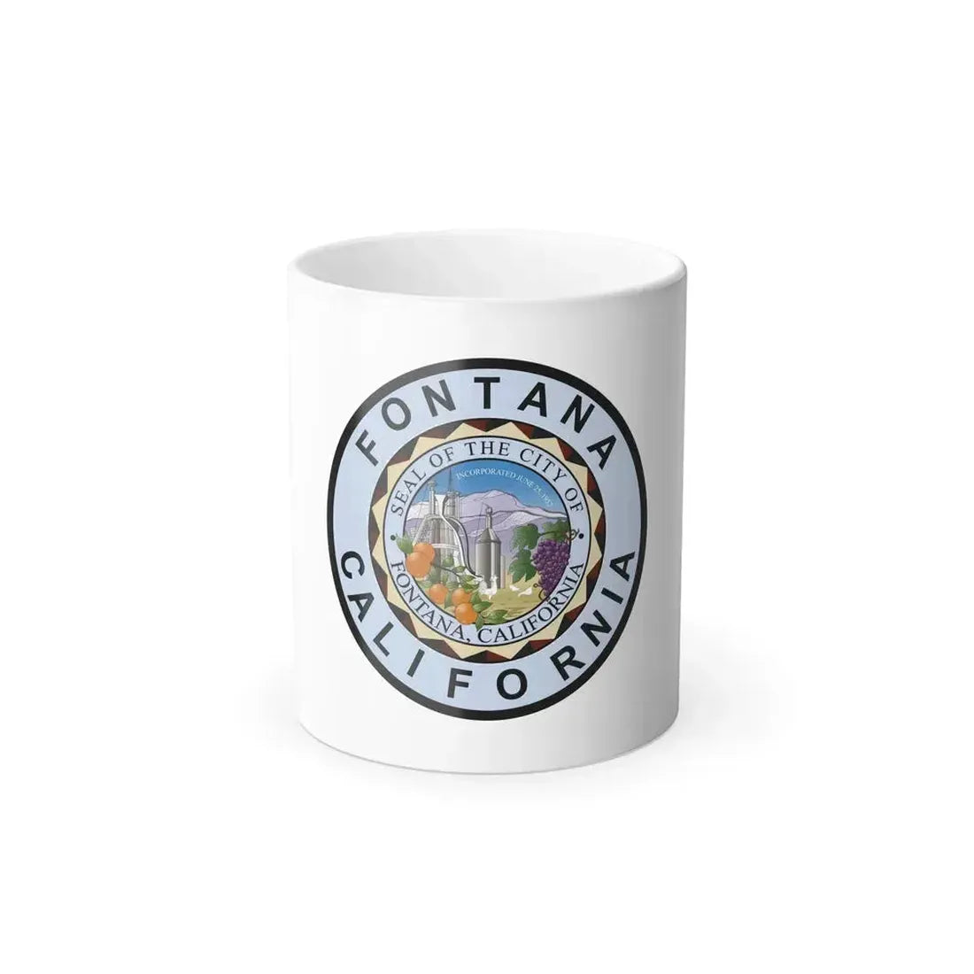 Flag of Fontana, California - Color Changing Coffee Mug 11oz - Go Mug Yourself