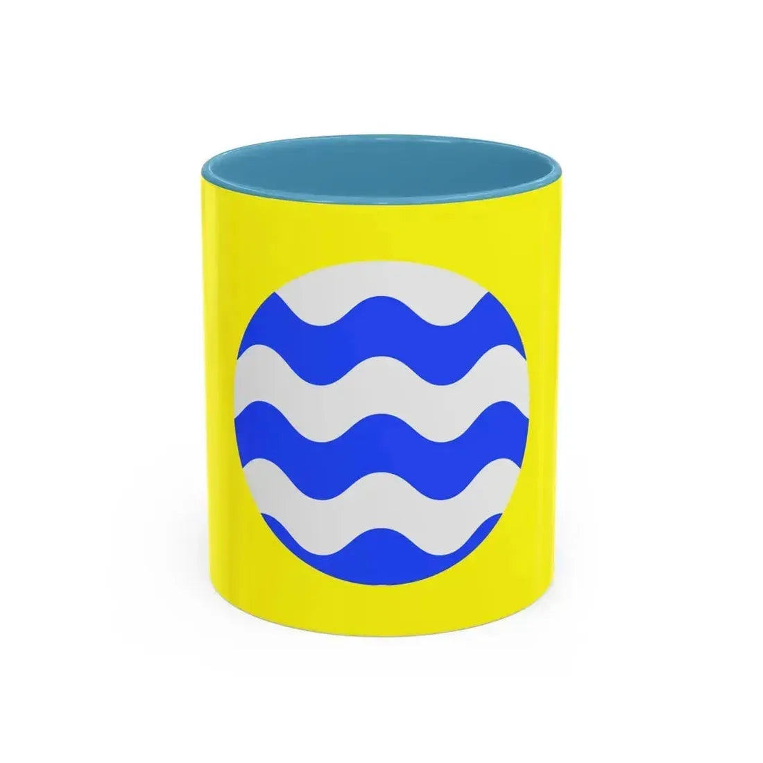 Flag of Fontana Malta - Accent Coffee Mug 11oz Light Blue - Go Mug Yourself