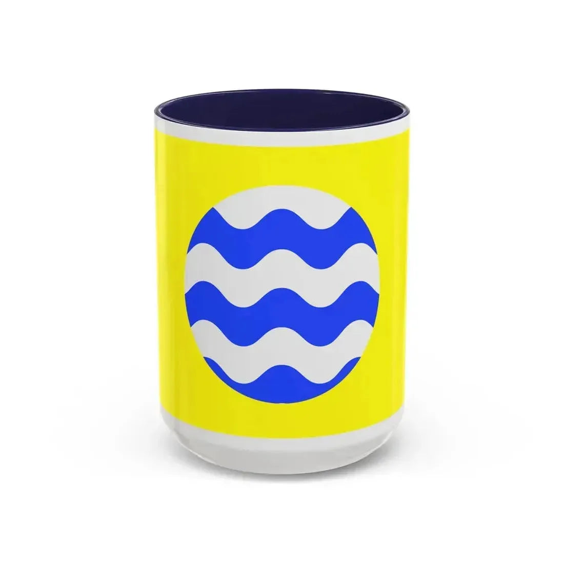 Flag of Fontana Malta - Accent Coffee Mug 15oz Navy - Go Mug Yourself
